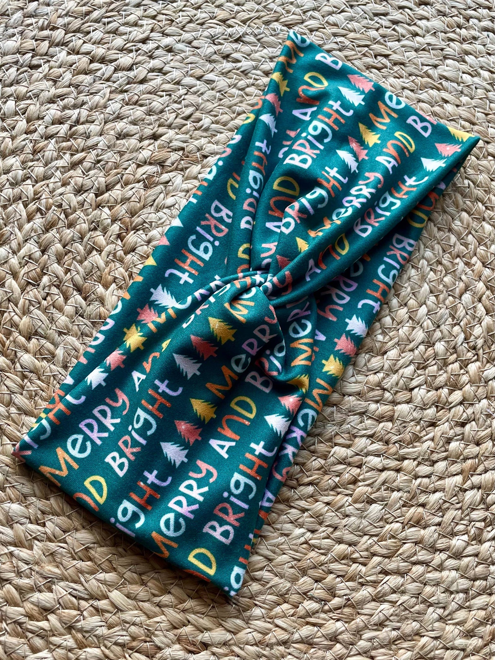 Merry and Bright Knit Twist Headband