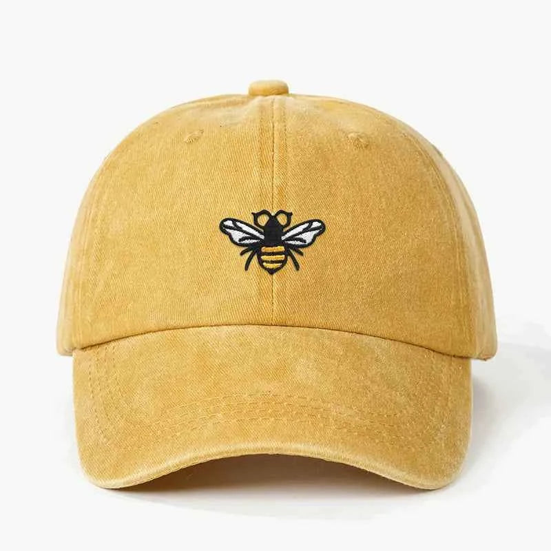 Embroidered Bee Baseball Cap