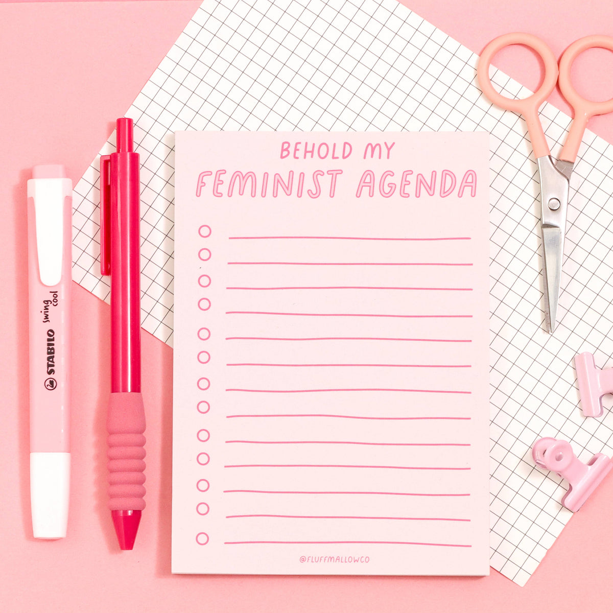 Feminist Agenda A6 Notepad (4&quot;x6&quot;)