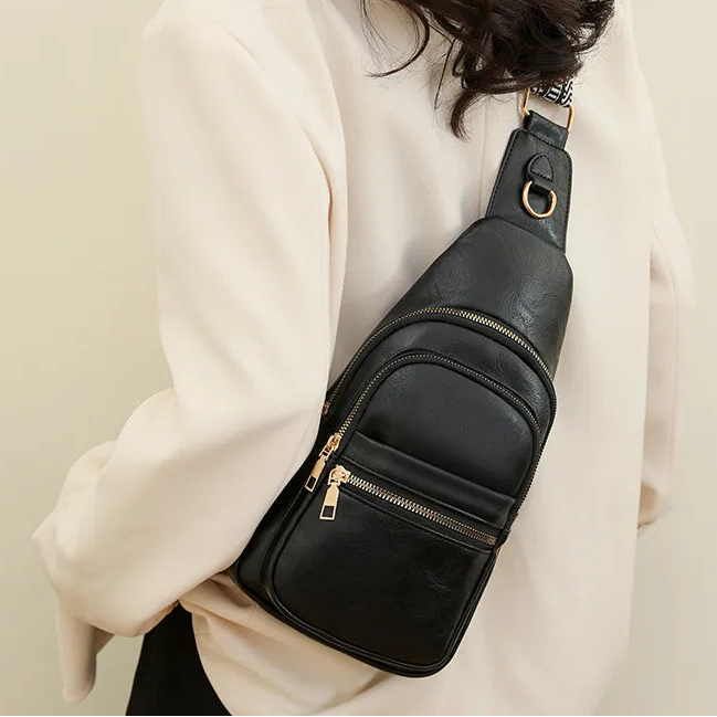 Vegan Leather Crossbody Bag