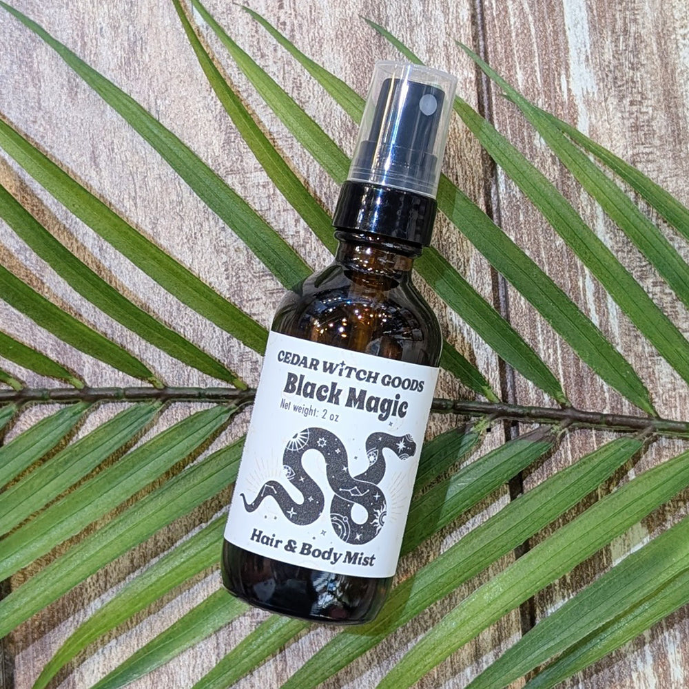 Black Magic Hair & Body Mist | Alcohol-Free | Cedar Witch Goods LLC