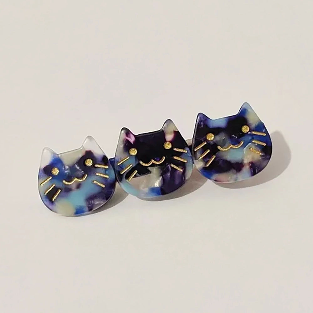 Cat Face Barrette (Single)