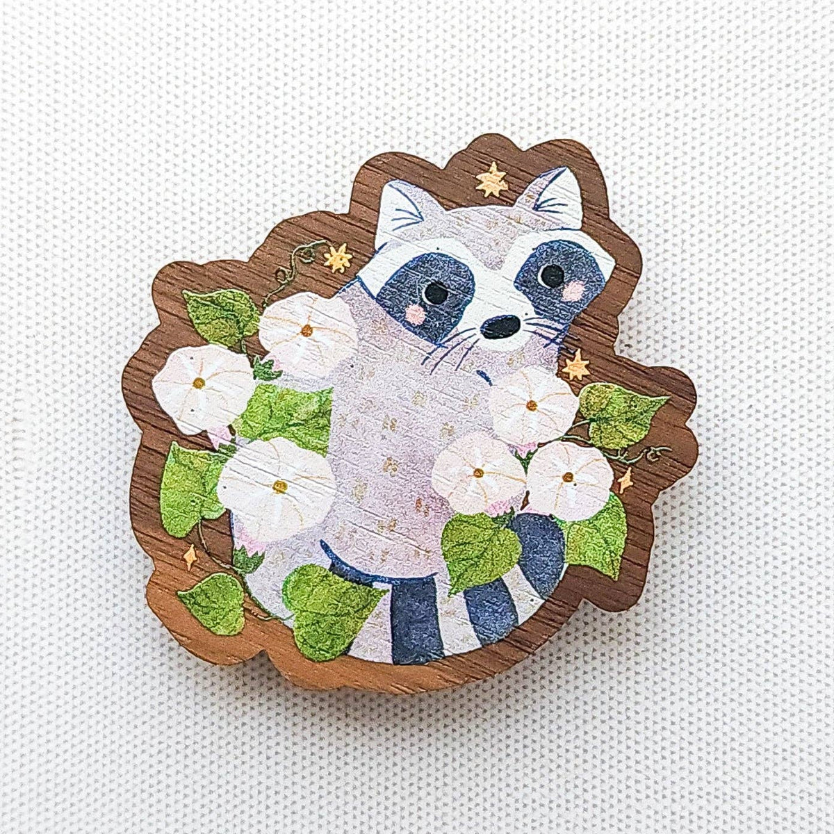 Starfall raccoon refrigerator magnet