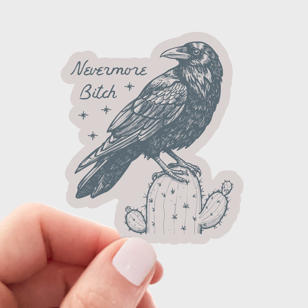 Nevermore Raven Sticker