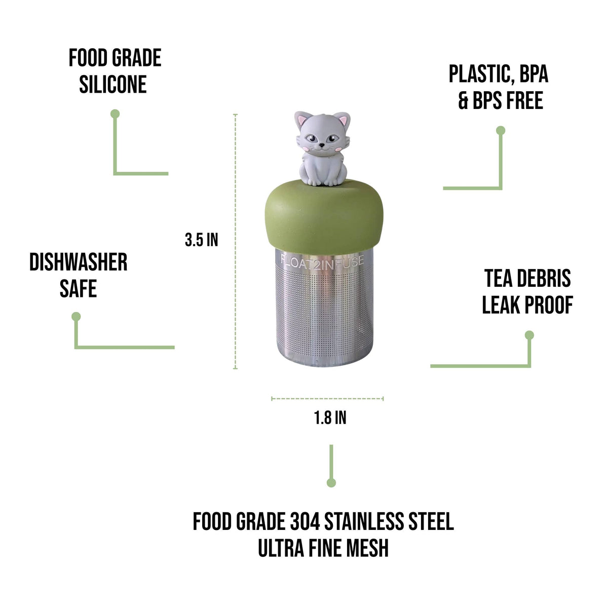 Grey Cat | Floating Tea Infuser