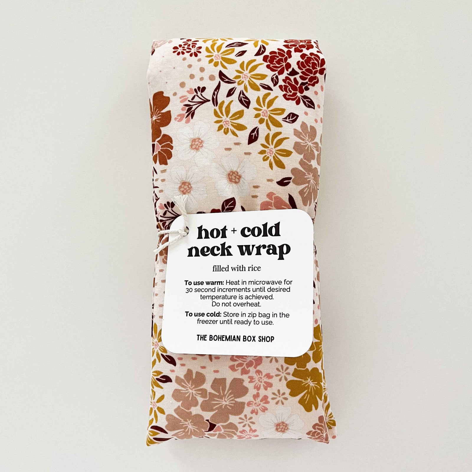 Earth Tone Florals | Hot & Cold Therapy Neck Wrap