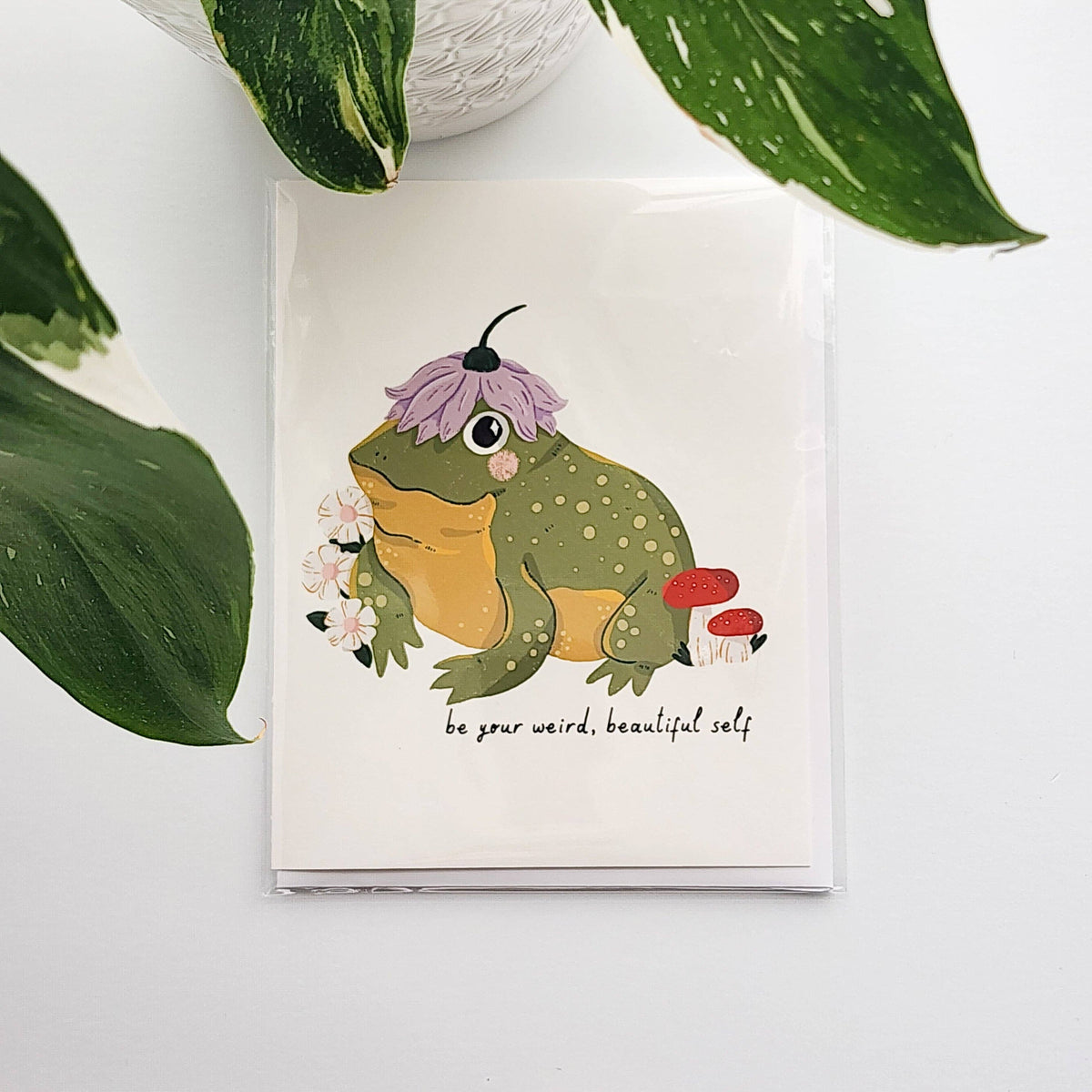 Hoppy toad greeting card