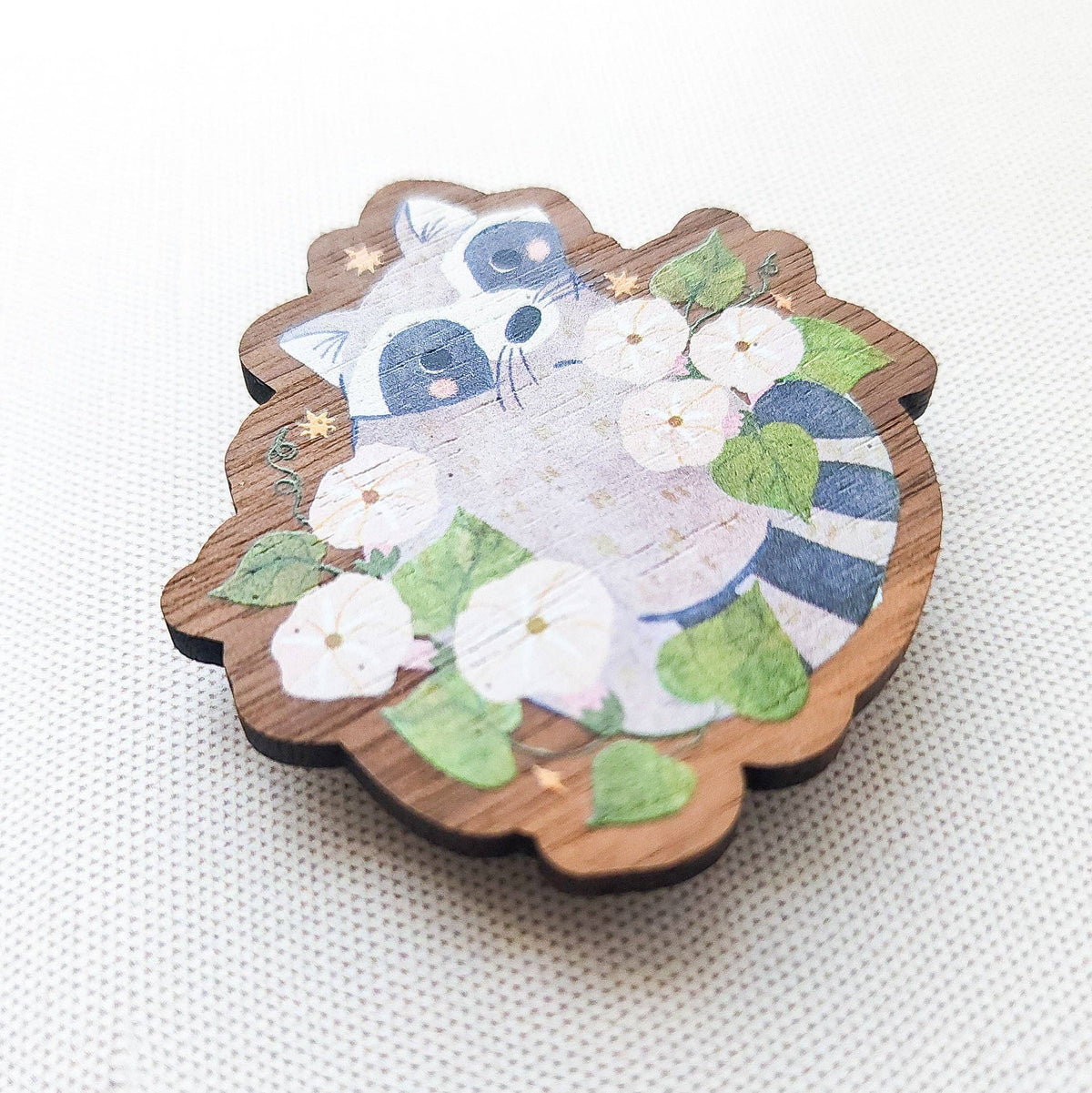 Starfall raccoon refrigerator magnet
