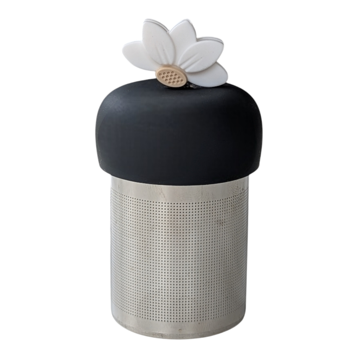 White Lotus | Floating Tea Steeper | Grey Base