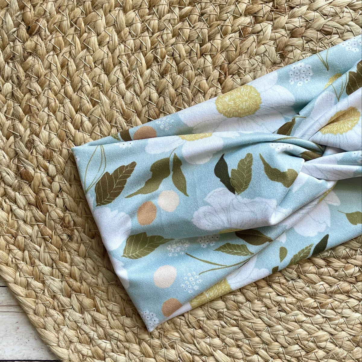 Apricot Blossoms Knit Twist Headband