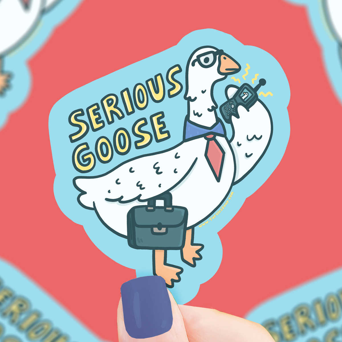 Serious Goose Vinyl Sticker