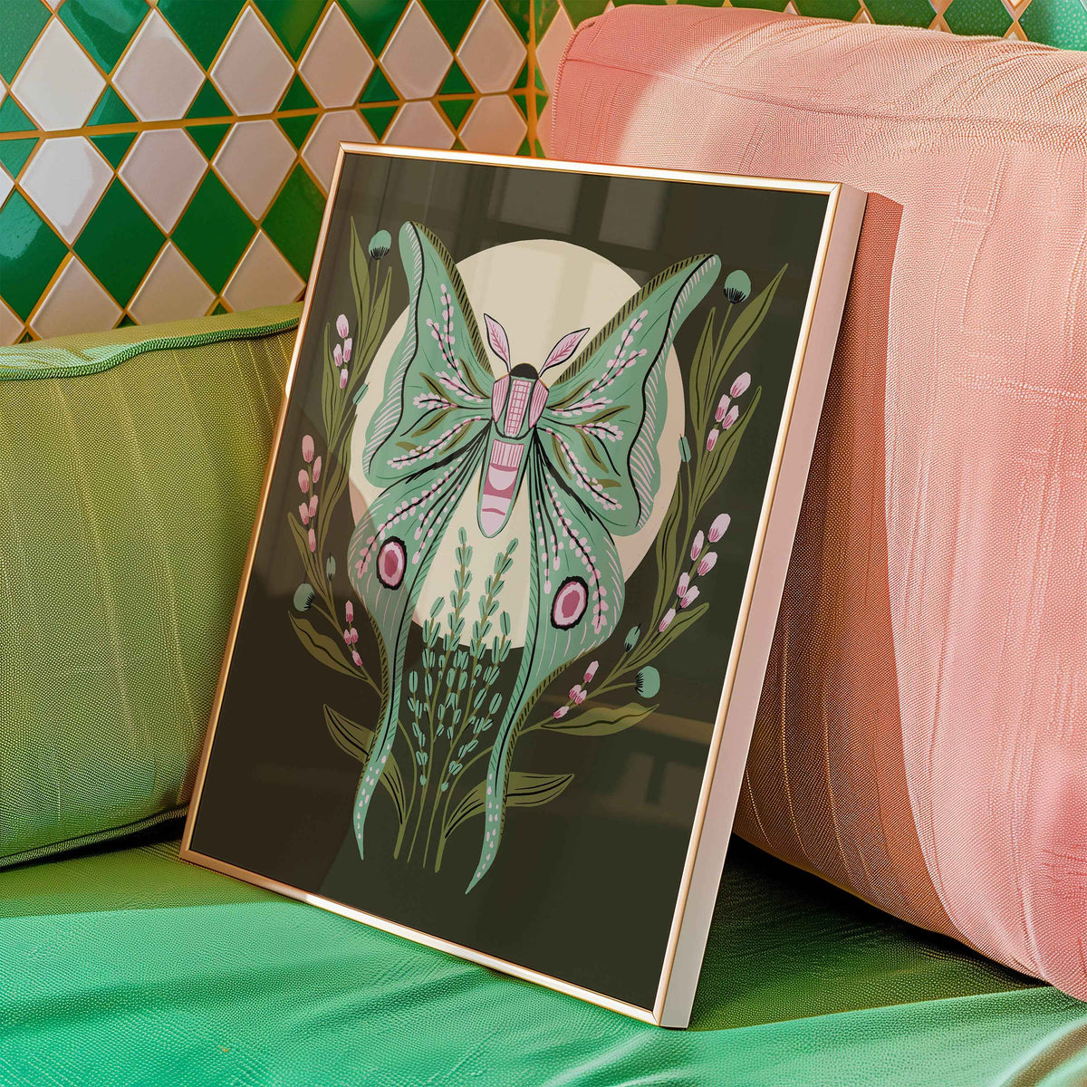 "Luna Moth" - 8" x 10" Giclée Art Print
