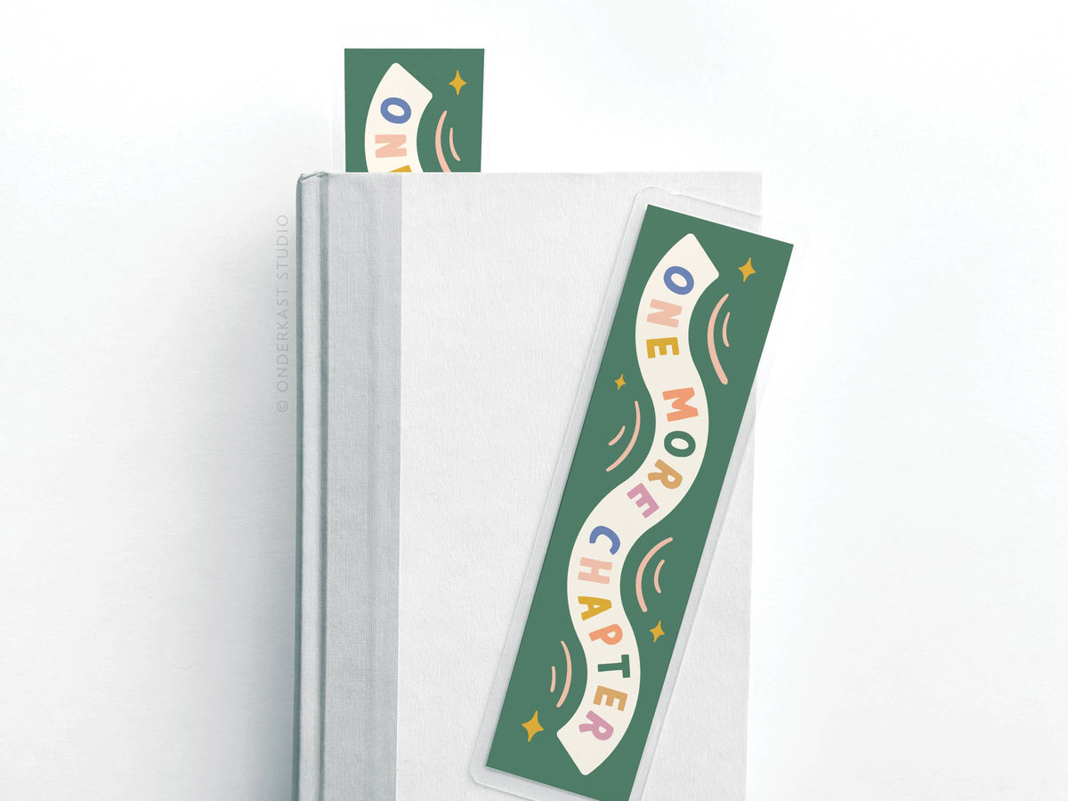 One More Chapter Laminated Bookmark
