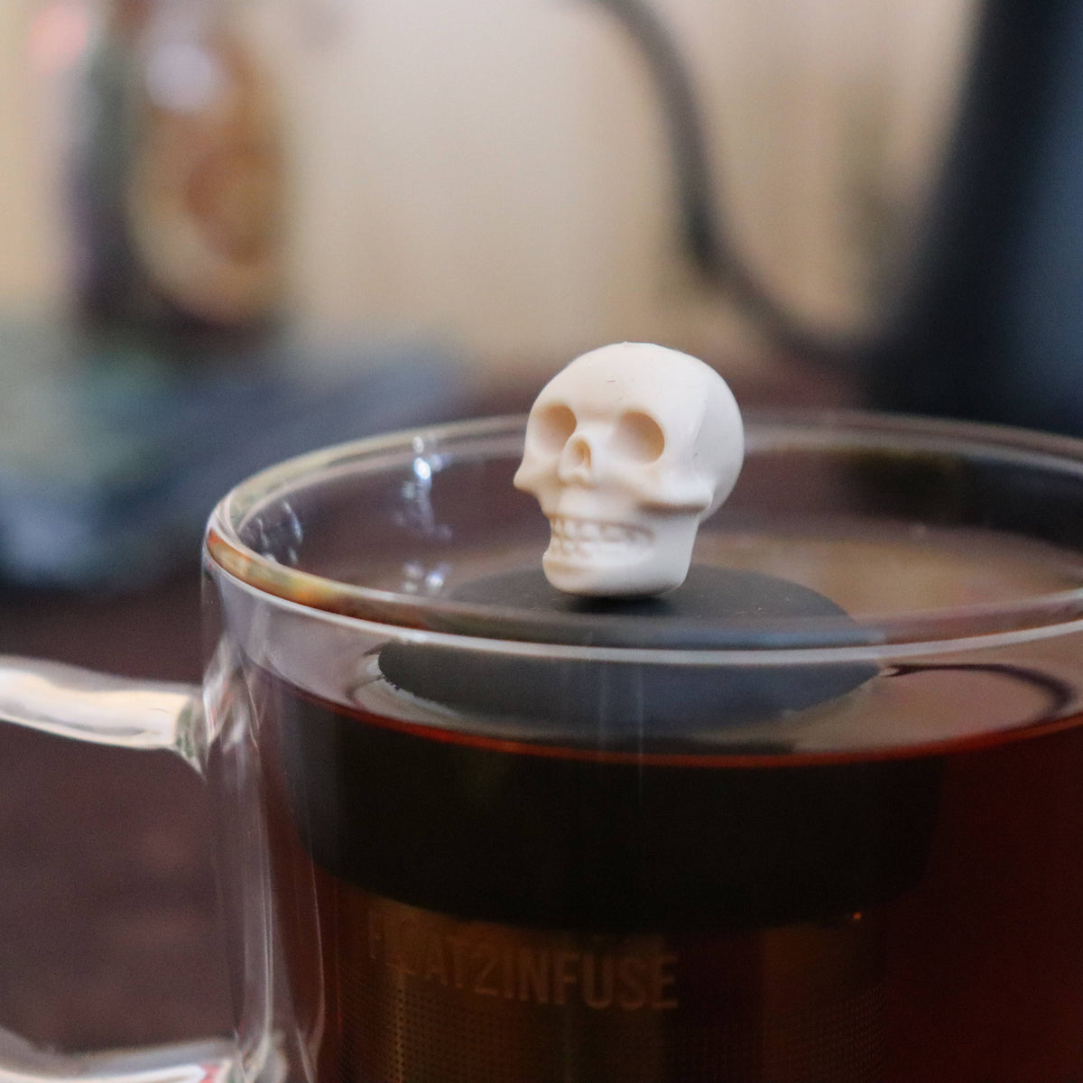 Ivory Skull | Floating Tea Infuser