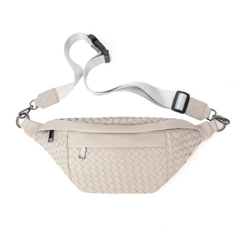 The Riley Woven Sling Bag | Vegan Leather