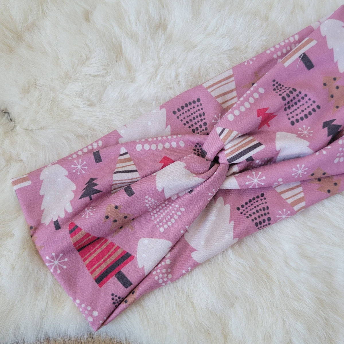 Purple Christmas Tree Headband