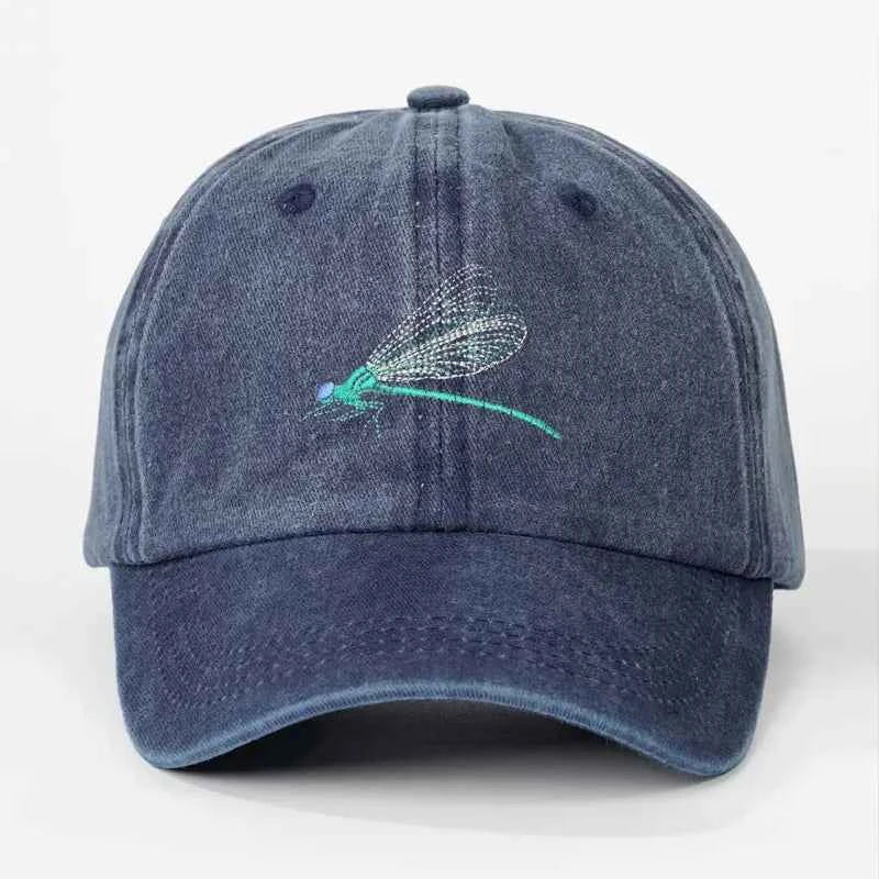 Embroidered Damselfly Baseball Cap