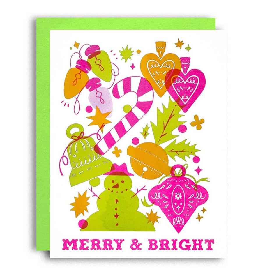 Merry and Bright - Christmas Greeting Card