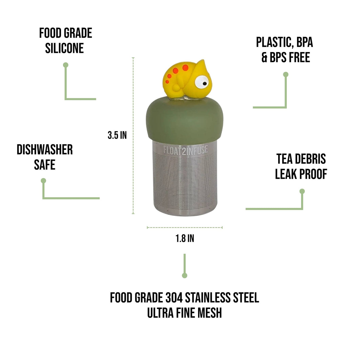 Yellow Gecko | Floating Tea Infuser
