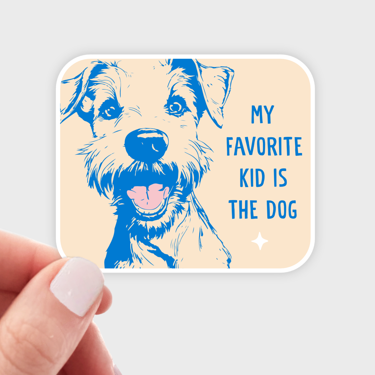 My Favorite Kid Is The Dog Vinyl Sticker