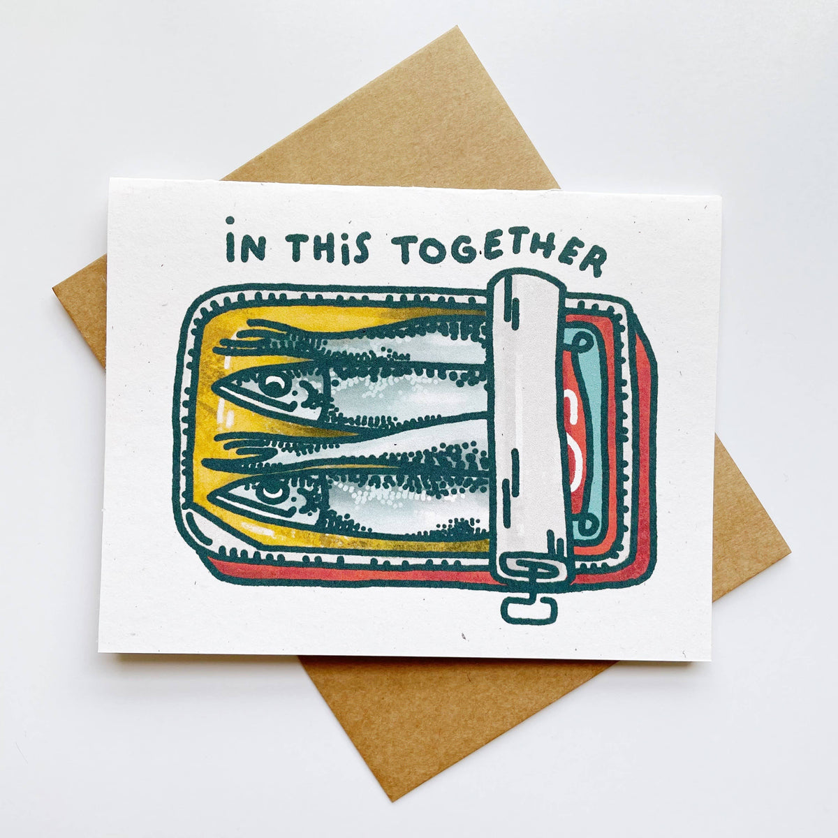 In This Together Sardine Greeting Card
