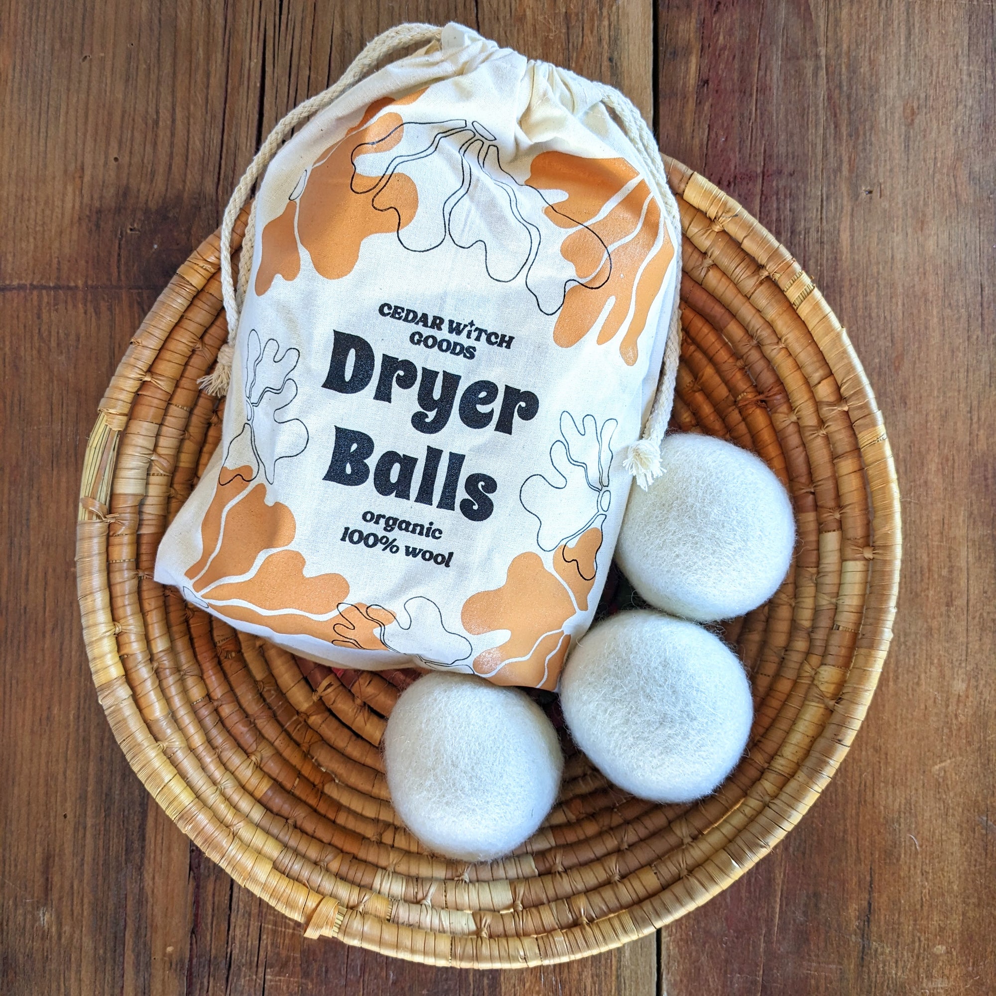 Wool Dryer Balls - set of 6