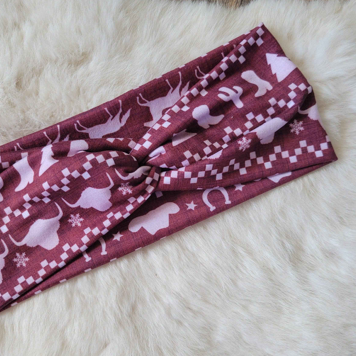 Western Christmas sweater print