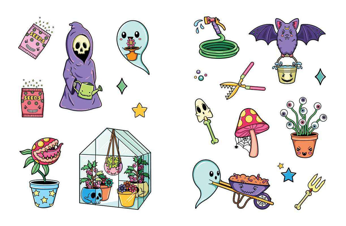 Creepy Cute Sticker Book by