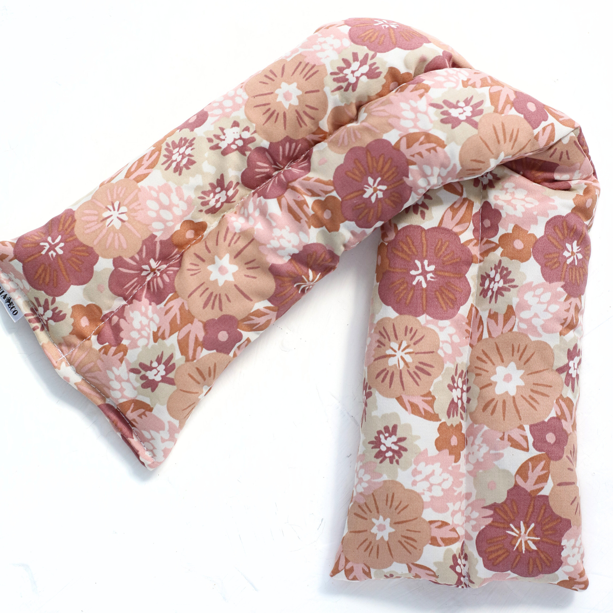 Mauve Flowers Hot & Cold Therapy Neck Wrap