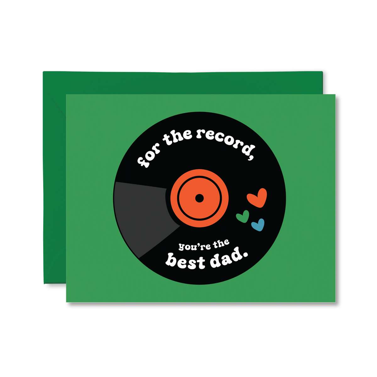 For The Record Best Dad Card