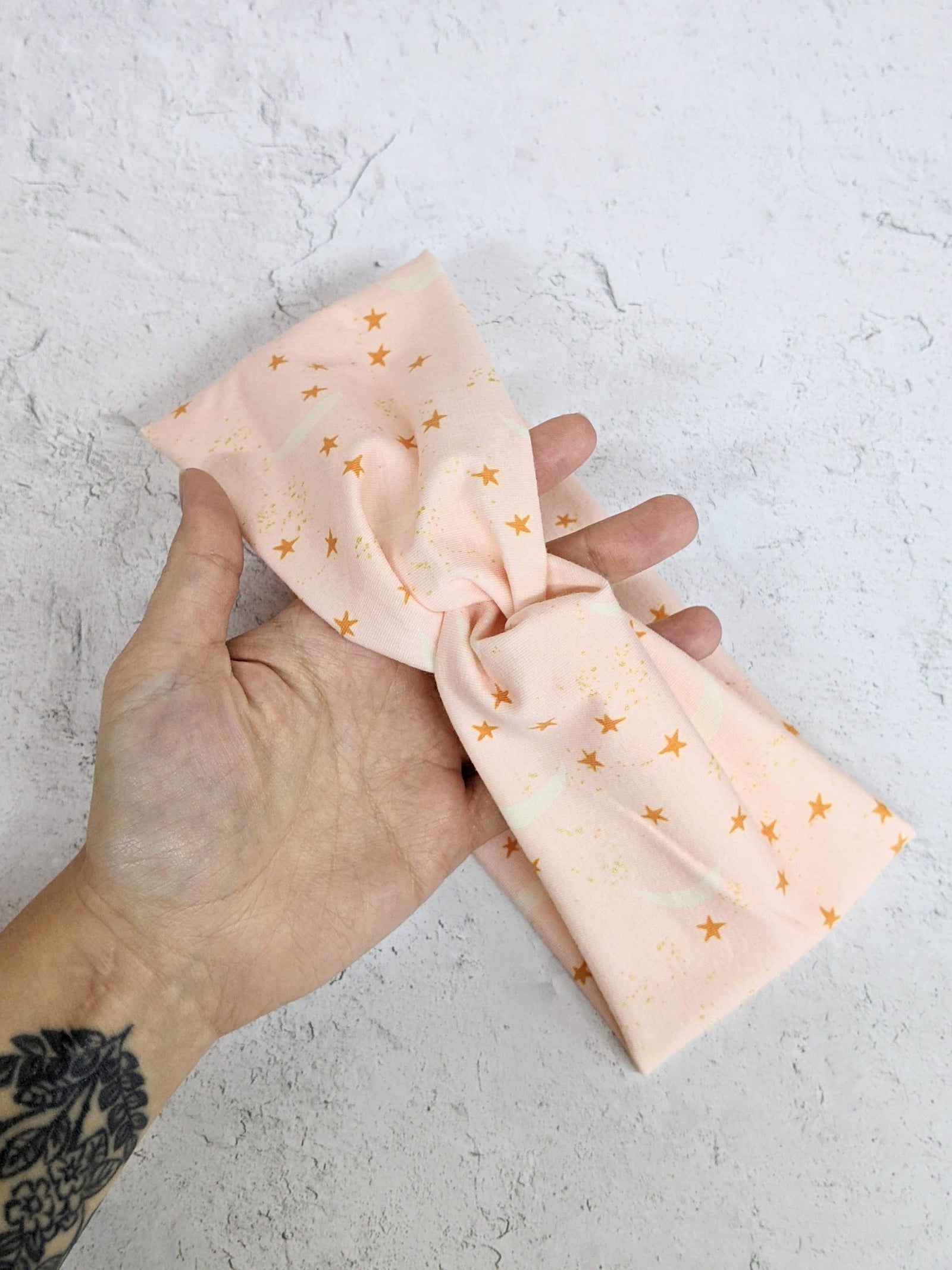 Faux Knot Headband - Stargazing Pink