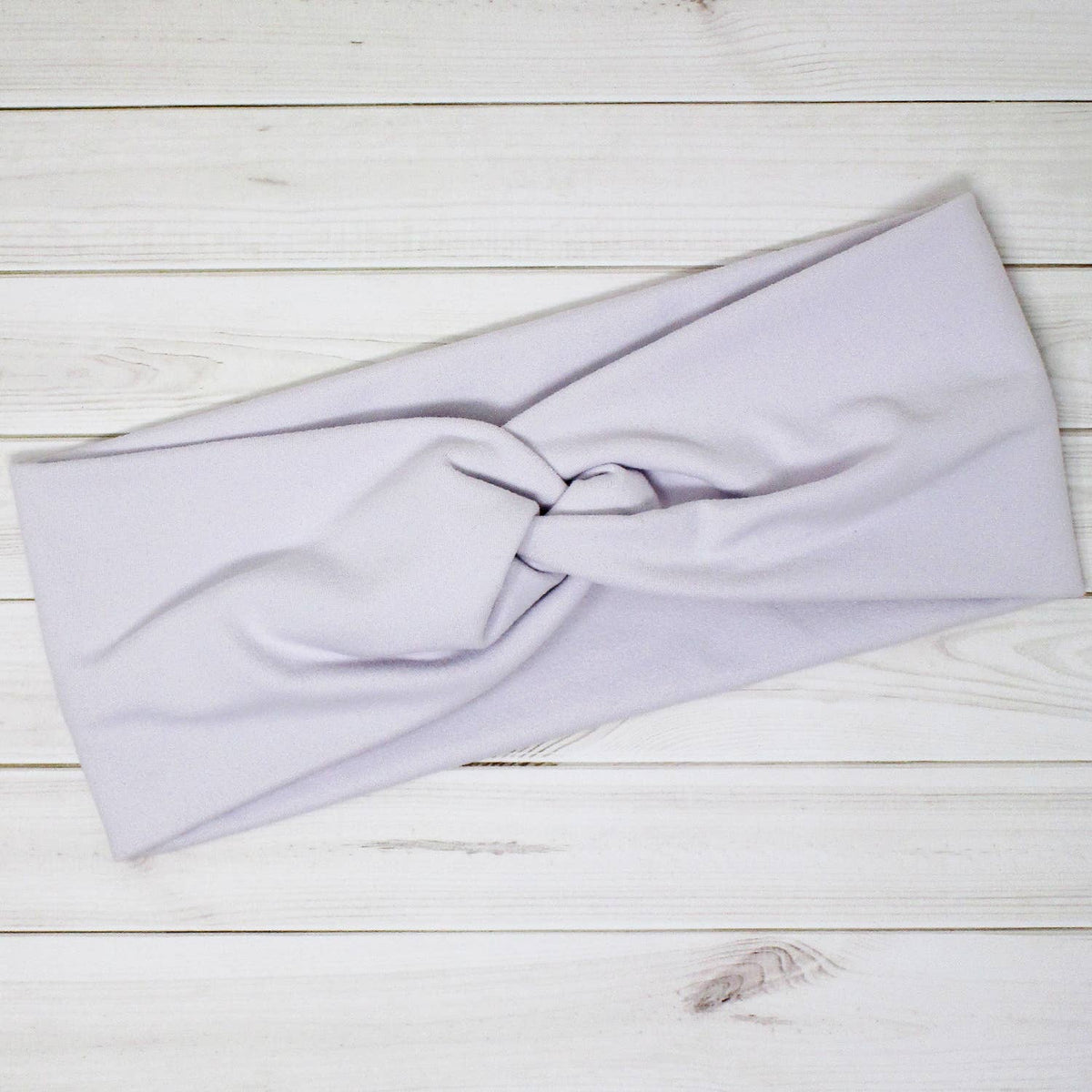 Pale Orchid Purple Solid Comfy Knit Twist Headband