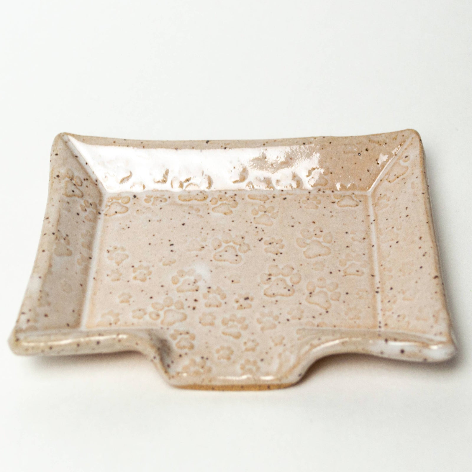 Paw Print Ceramic Soap Dish |  - Cedar Witch Goods