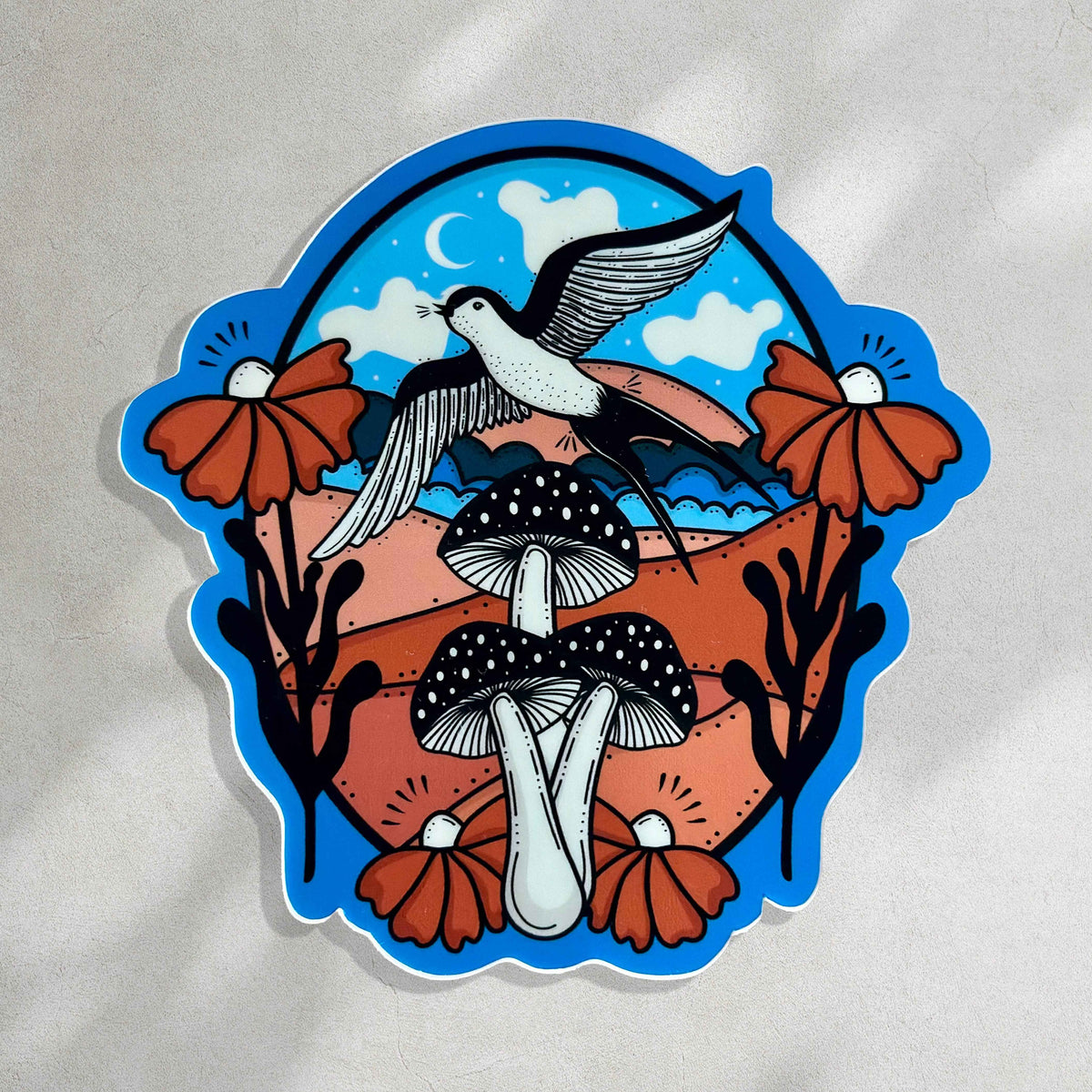 Celestial Sparrow - Vinyl Sticker