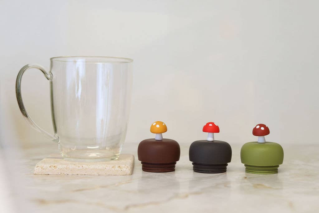 Yellow Mushroom Floating Tea Steeper
