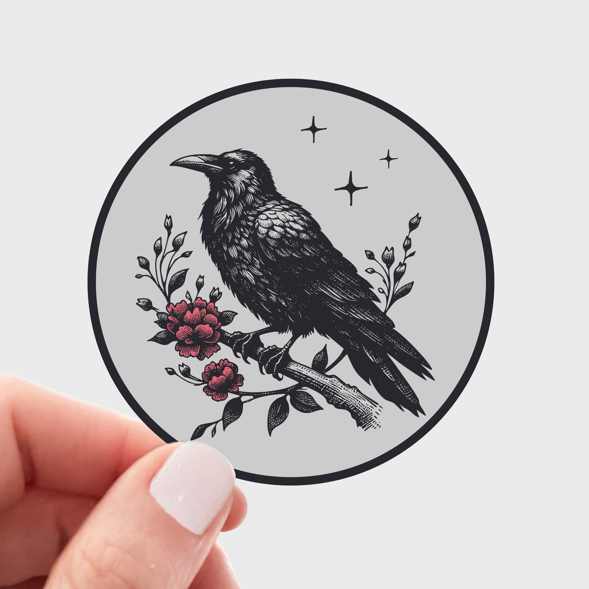 Raven Vinyl Sticker | Crow Sticker