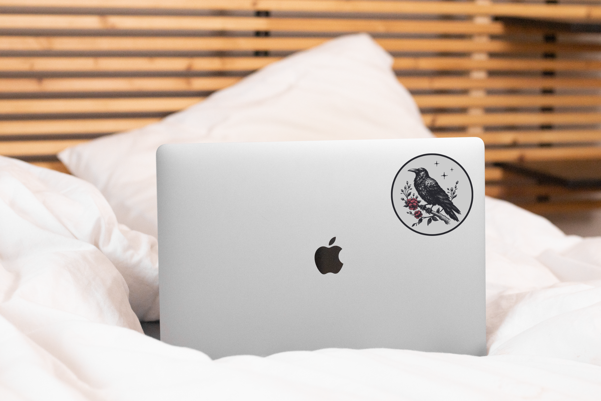 Raven Vinyl Sticker | Crow Sticker