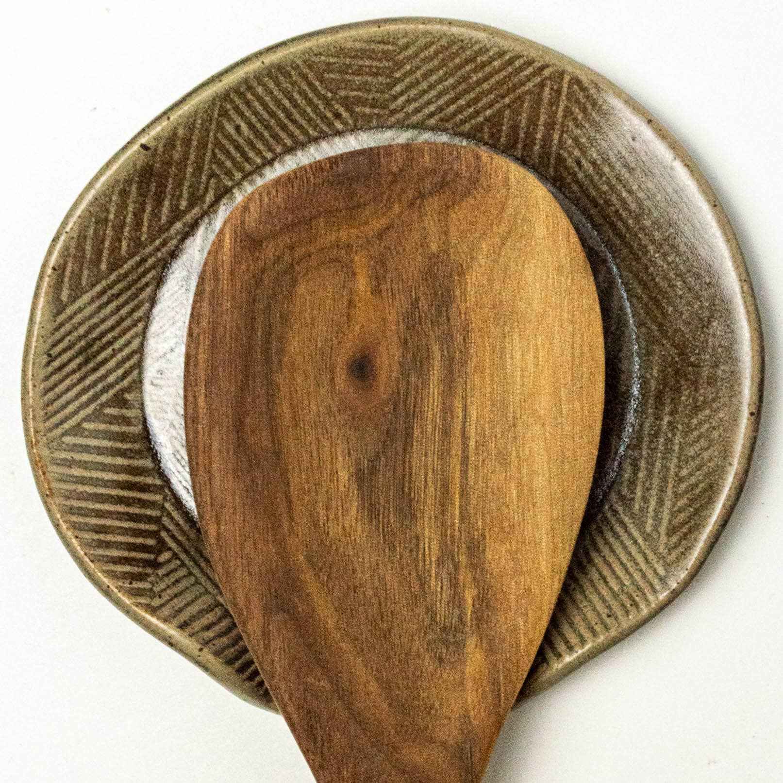 Morel Mushroom Ceramic Spoon Rest
