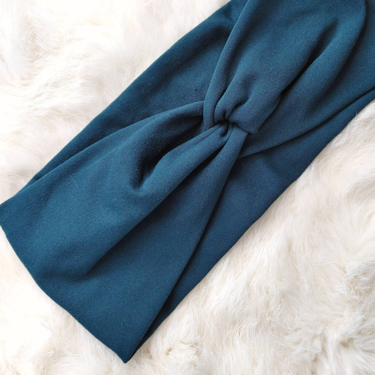Peacock Blue Solid Colored Headband