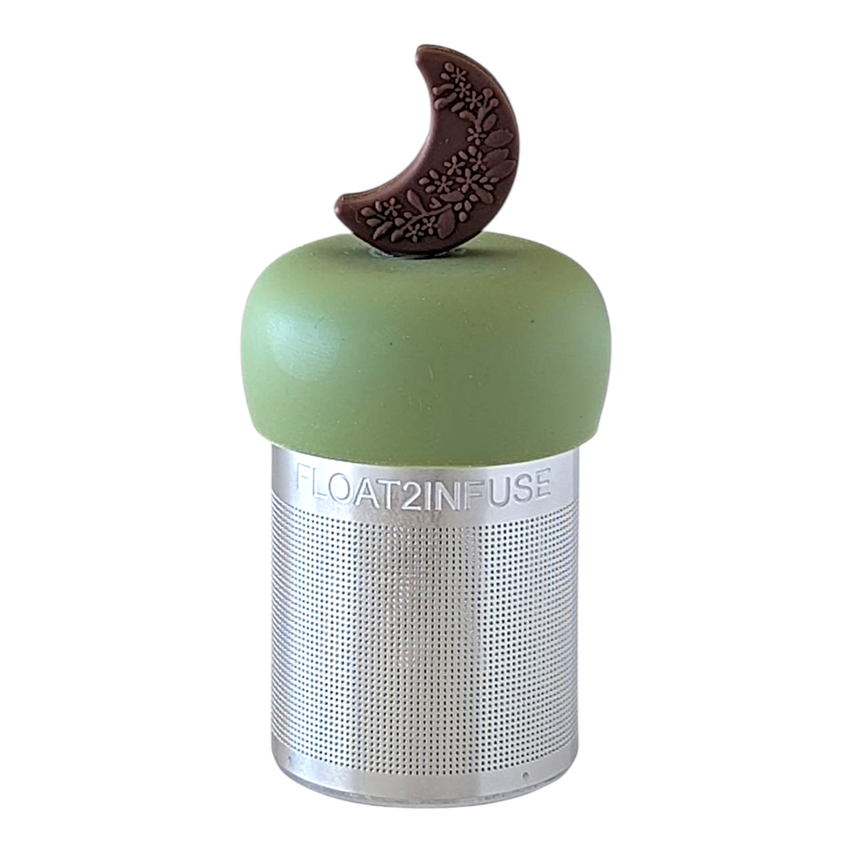 Brown Floral Crescent Moon | Floating Tea Infuser
