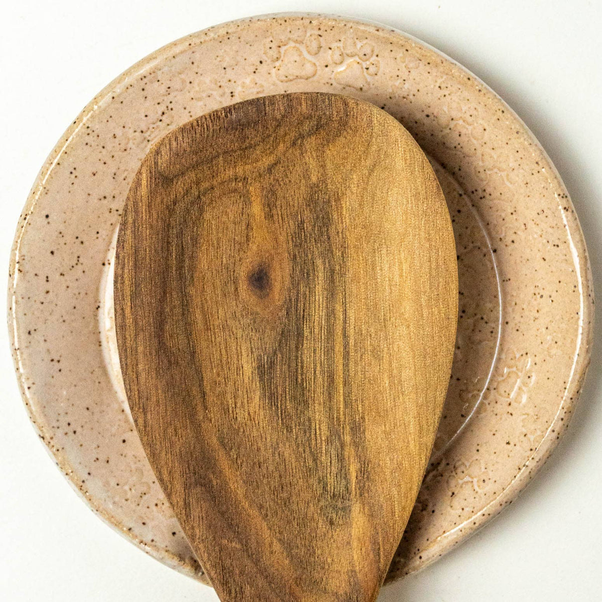 Paw Print Ceramic Spoon Rest