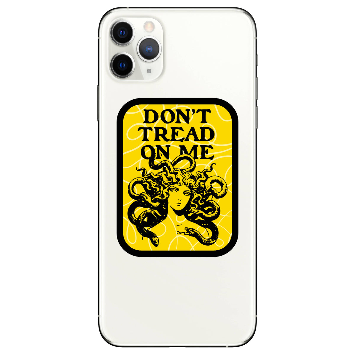 Don't Tread on Me Medusa Feminist Vinyl Sticker