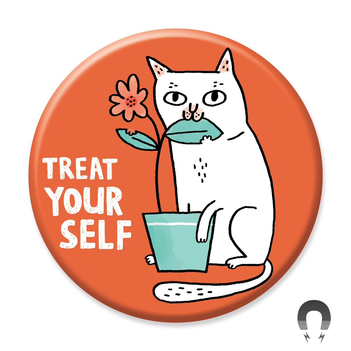 Treat Your Self Cat Magnet |  - Cedar Witch Goods