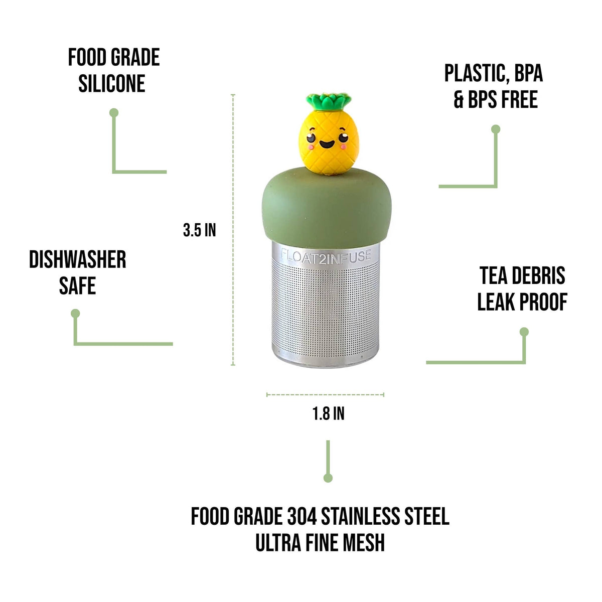 Happy Pineapple | Floating Tea Infuser