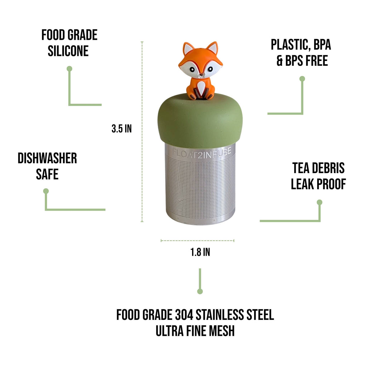 Orange Fox | Floating Tea Infuser