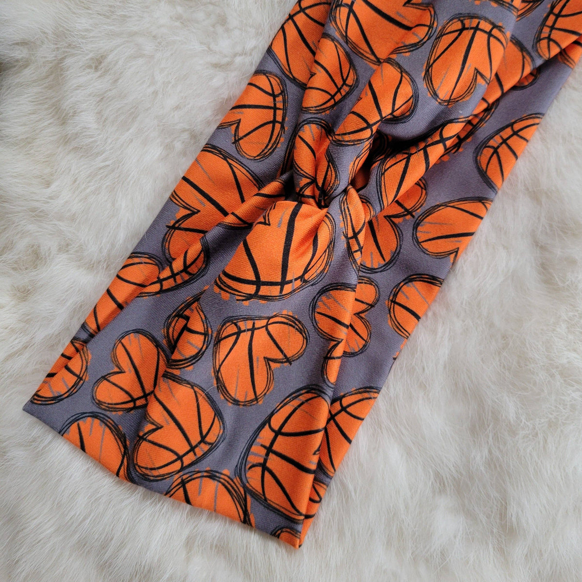Basketball Hearts Headband