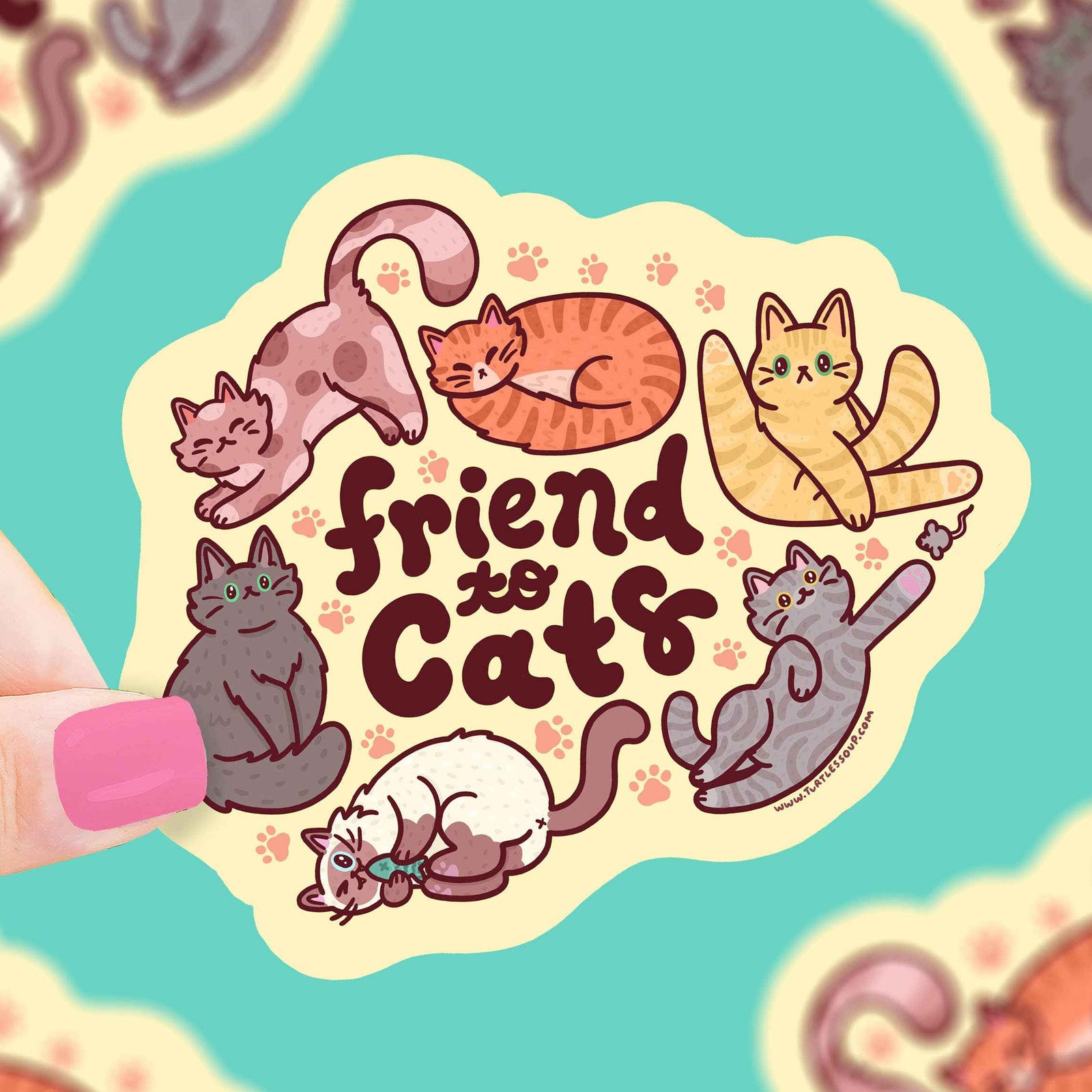 Friend to Cats Vinyl Sticker