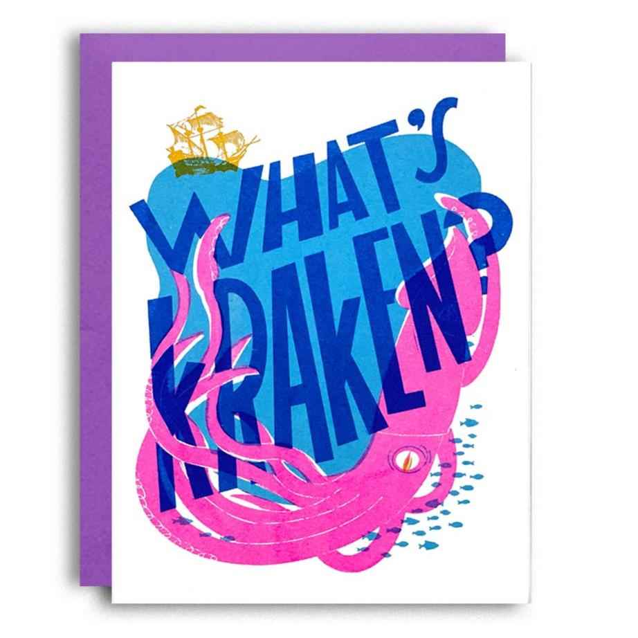 What's Kraken? Friendship Greeting Card