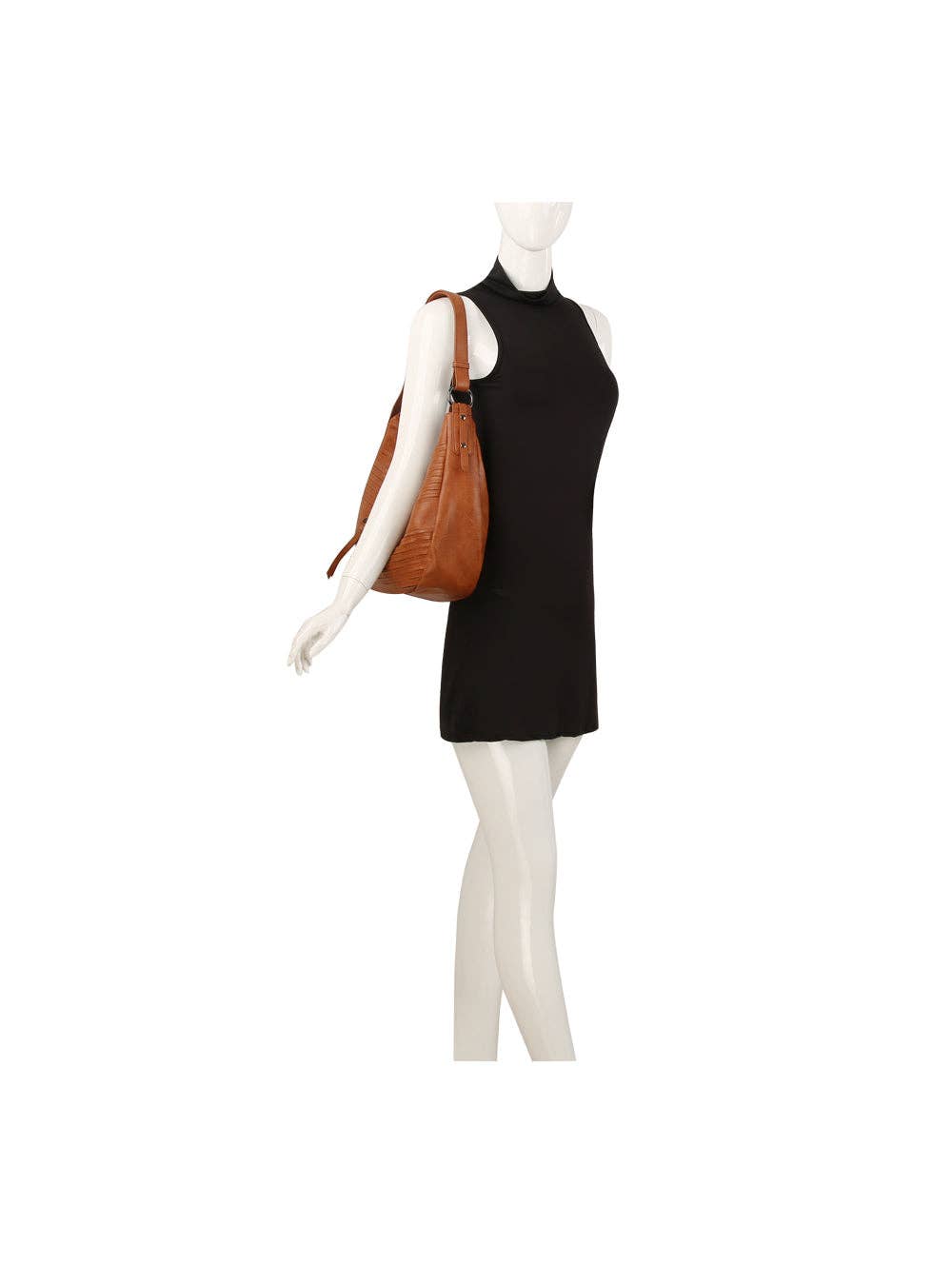 Grained leather hobo shoulder bag |  - Cedar Witch Goods
