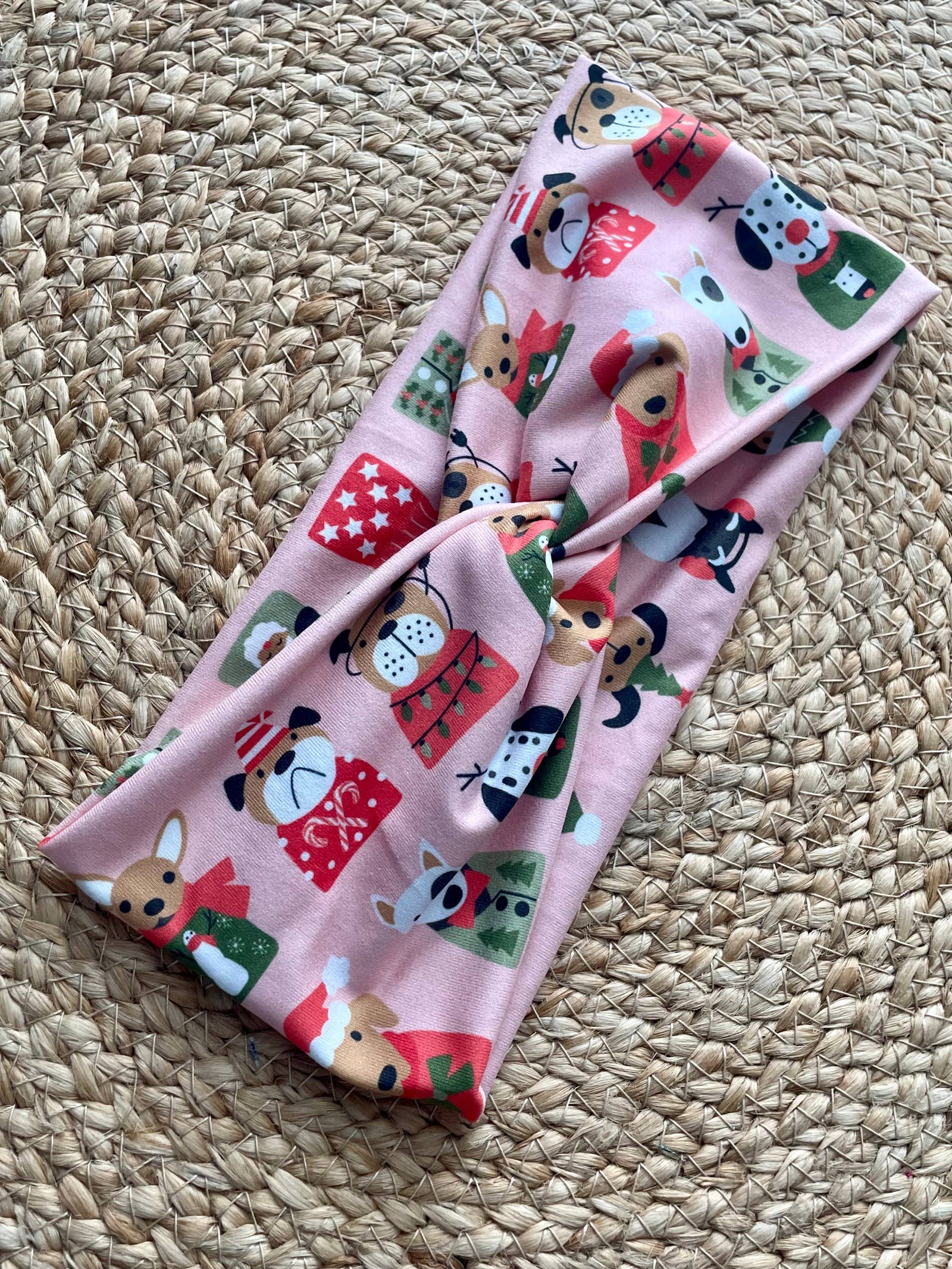 Sweater Pups Knit Twist Headband